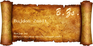 Bujdos Zsolt névjegykártya