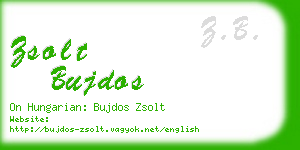 zsolt bujdos business card